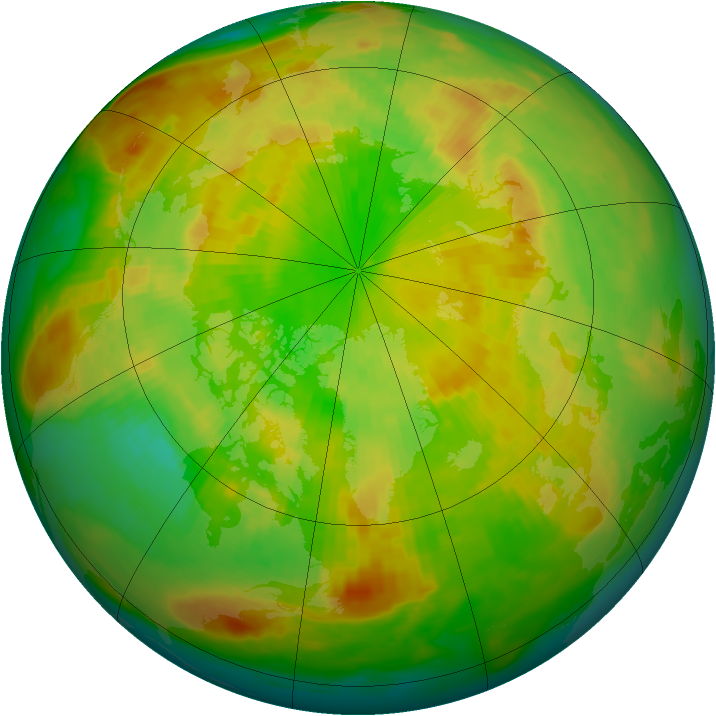 Arctic ozone map for 04 June 1988